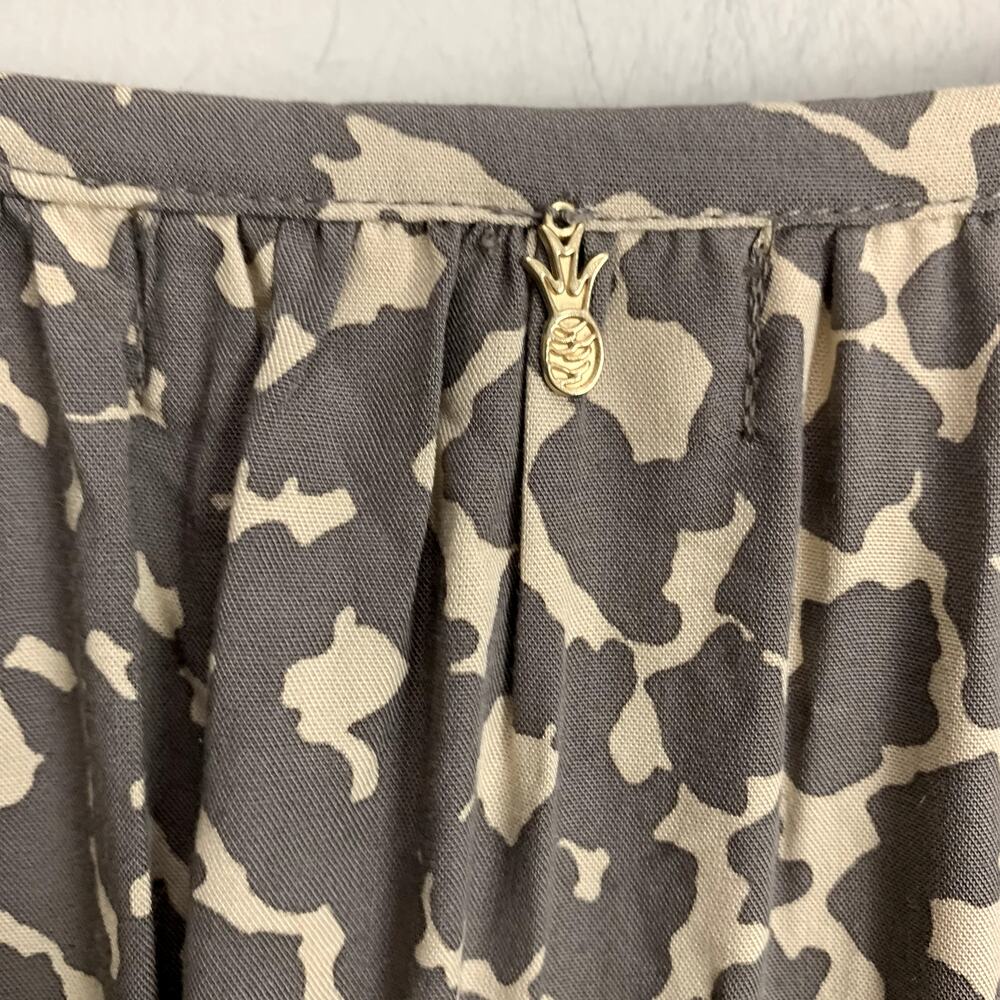 Anthropologie Beachgold Mirage Sana Button Down Shirt Dune Animal Print Blouse S - Picture 9 of 12